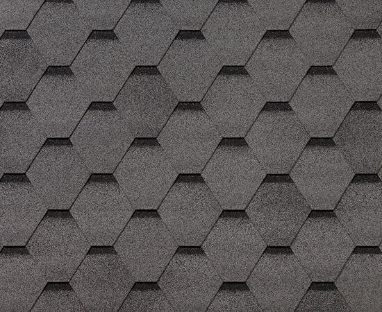 Черепица гибкая RoofShield Фемили Эко Лайт Стандарт серый с оттенением