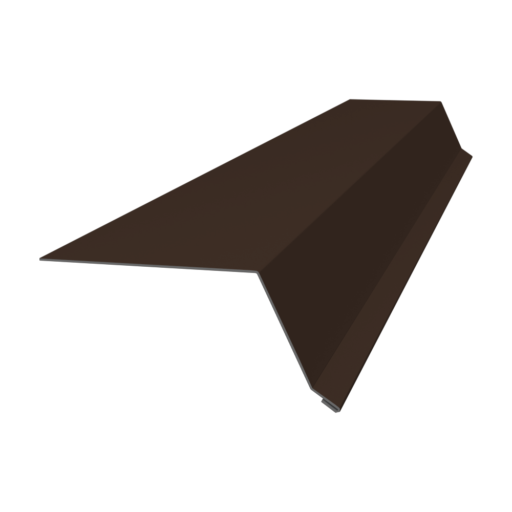 Планка капельник 100х55 0,45 PE с пленкой RAL 8017 шоколад (2м)