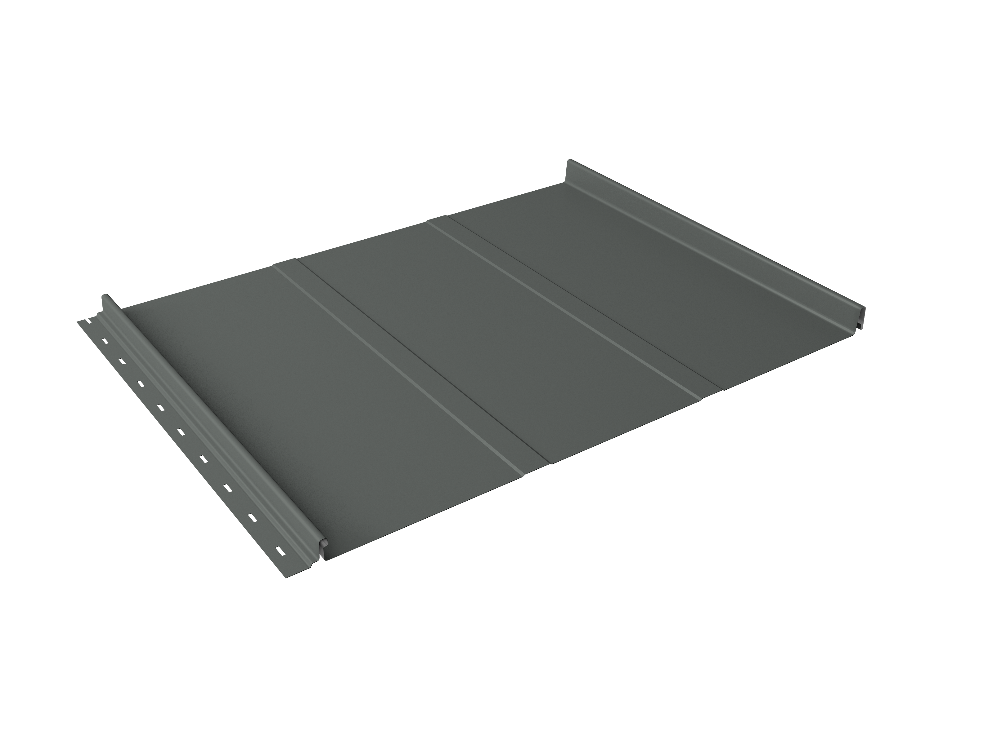 Кликфальц Line Grand Line 0,45 PE с пленкой на замках RAL 7005 мышино-серый