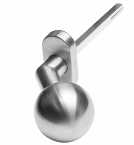 Круглая фиксированная ручка с овальной пластиной, нержавеющая сталь