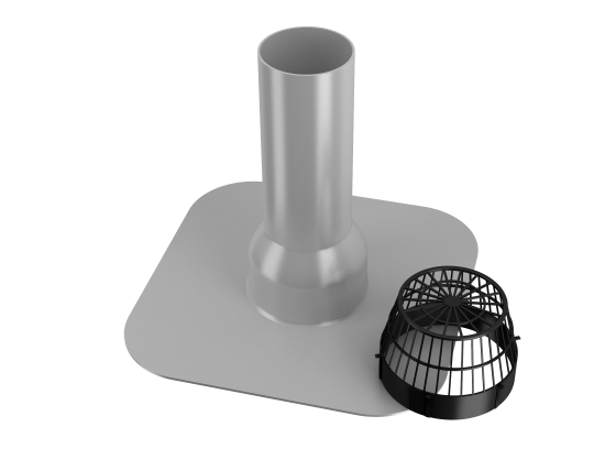 Воронка ПВХ Termoclip экструдированная с листоуловителем 110х240мм