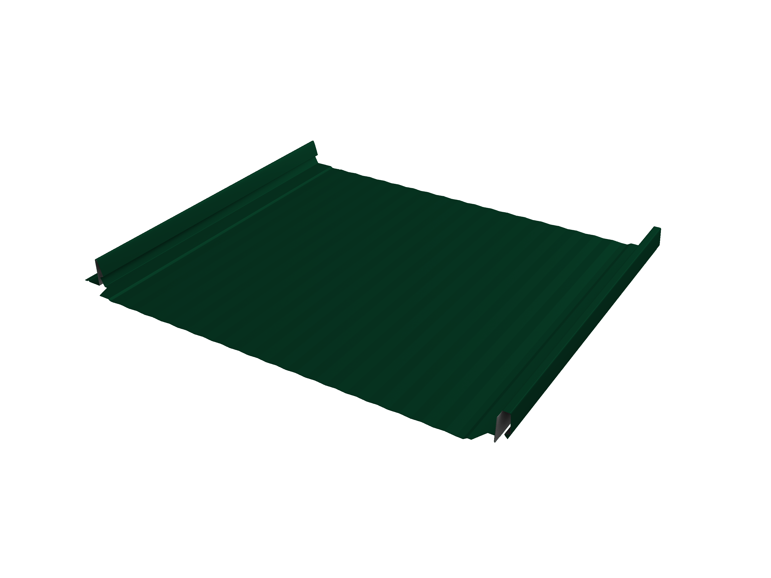 Кликфальц Pro Gofr Grand Line 0,45 Drap TX с пленкой на замках RAL 6005 зеленый мох