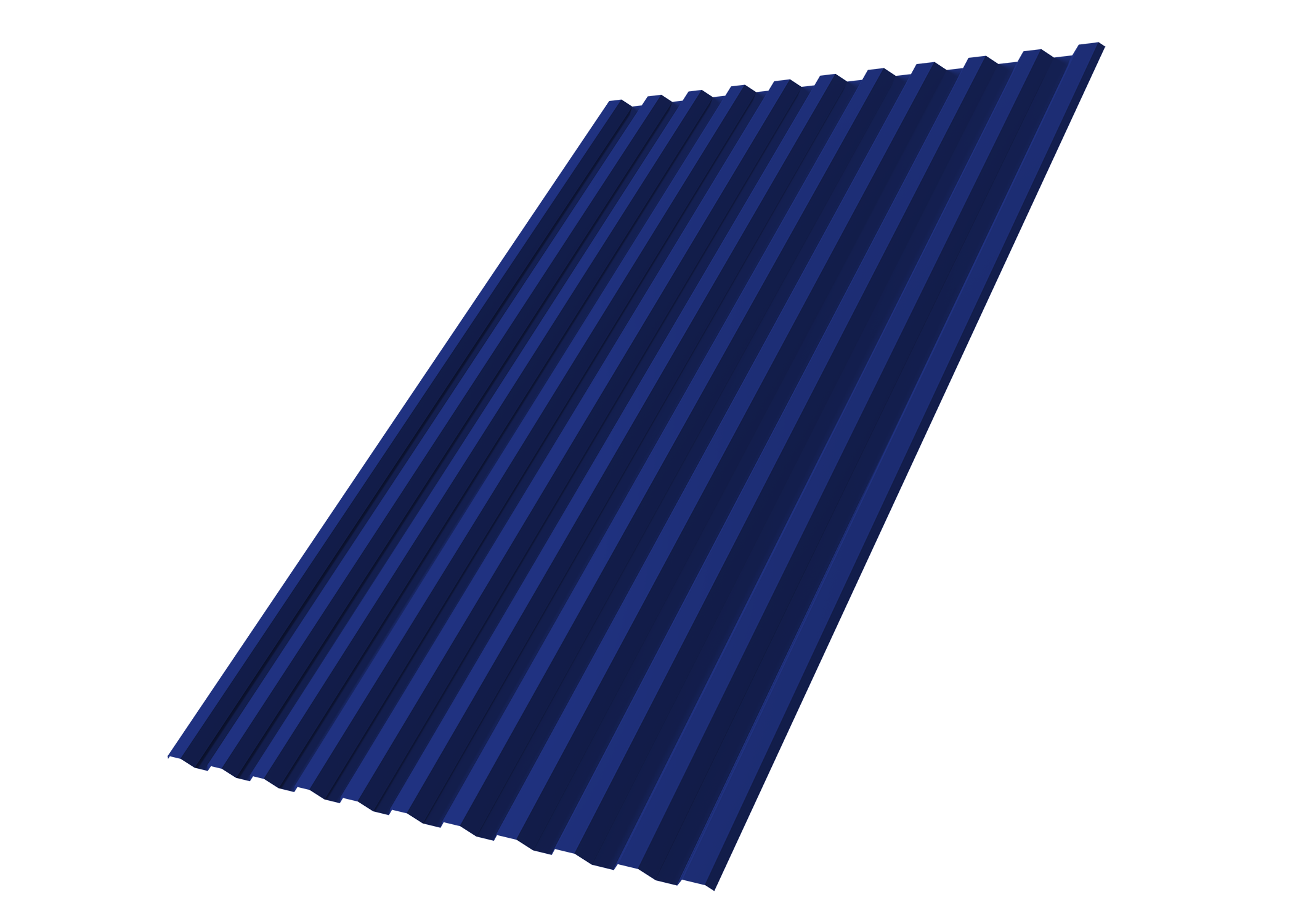 Профнастил С21R Grand Line 0,45 PE RAL 5002 ультрамариново-синий