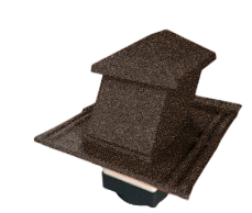 Вентилятор кровельный для композитной черепицы Metrotile HV15-15 MetroViksen айрон-барк