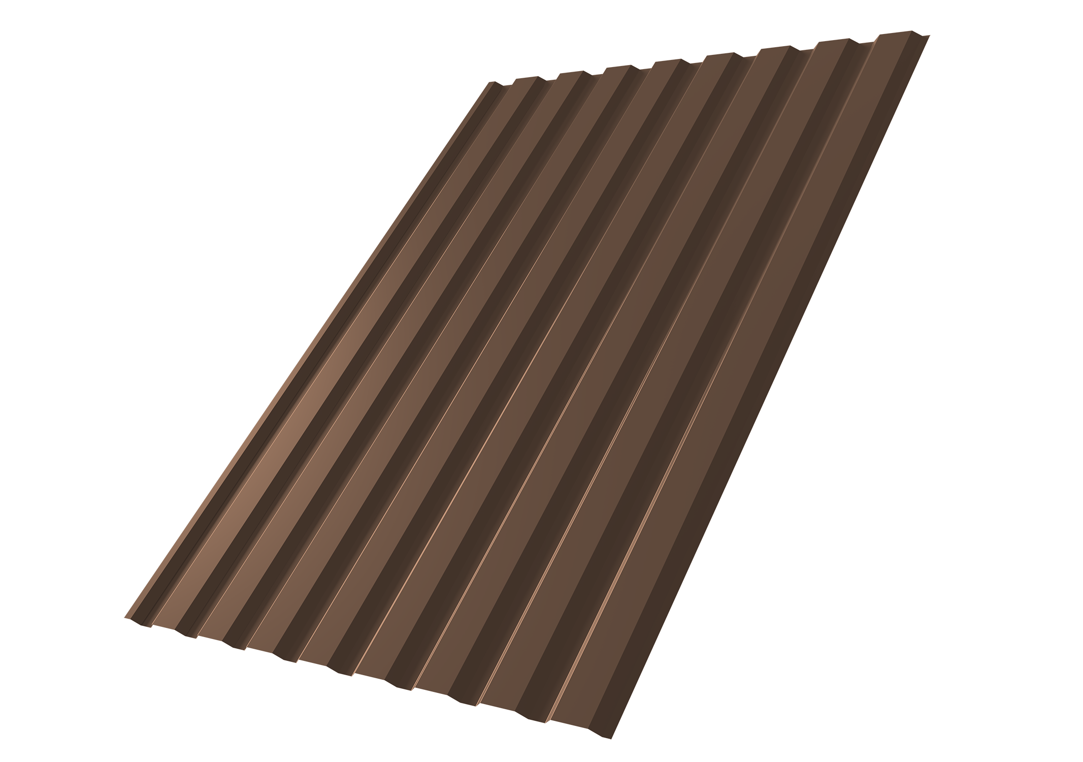 Профнастил С20A Grand Line Дачный PE RAL 8017 шоколад