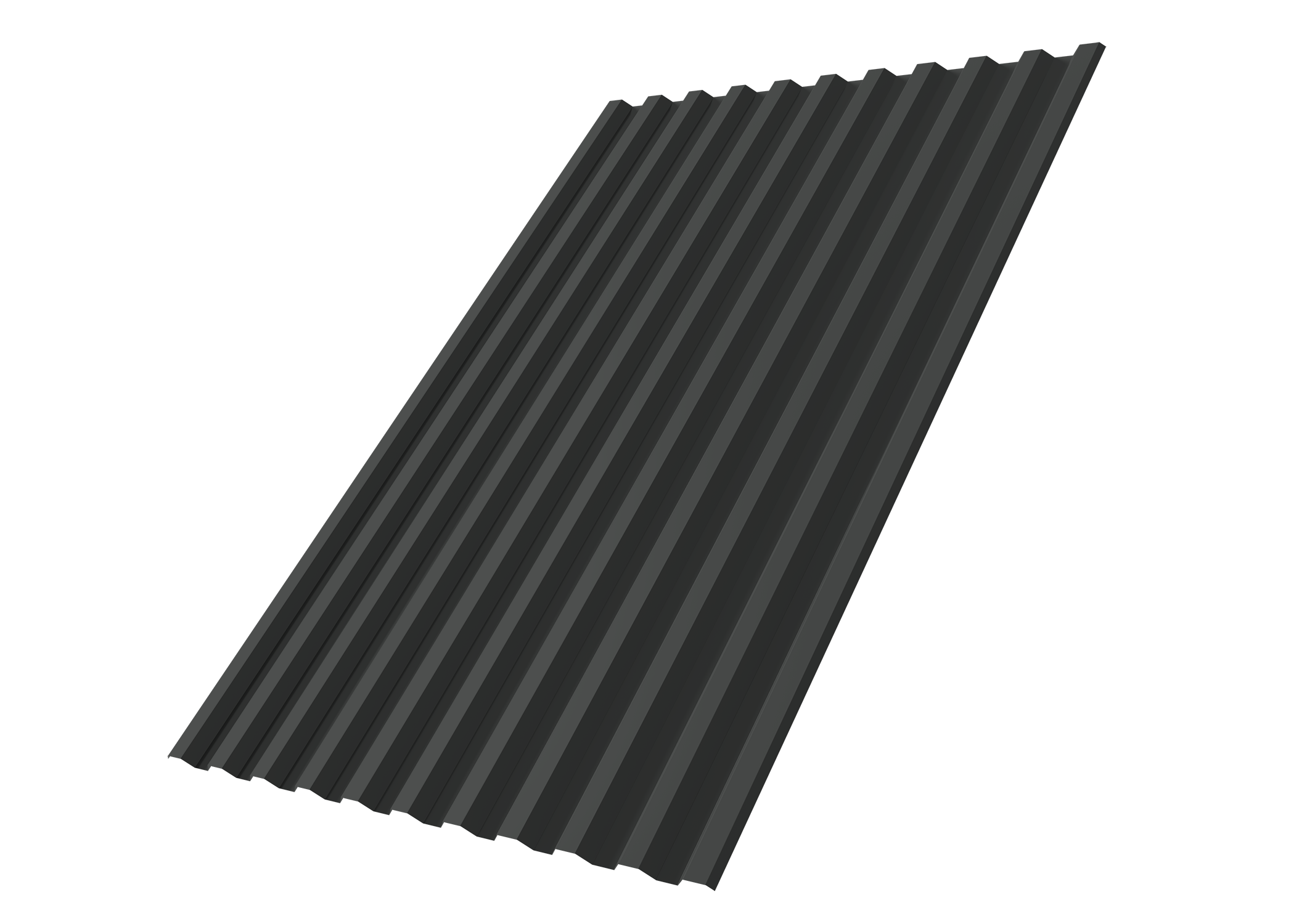 Профнастил С21R Grand Line 0,45 Drap ST с пленкой RAL 7016 антрацитово-серый