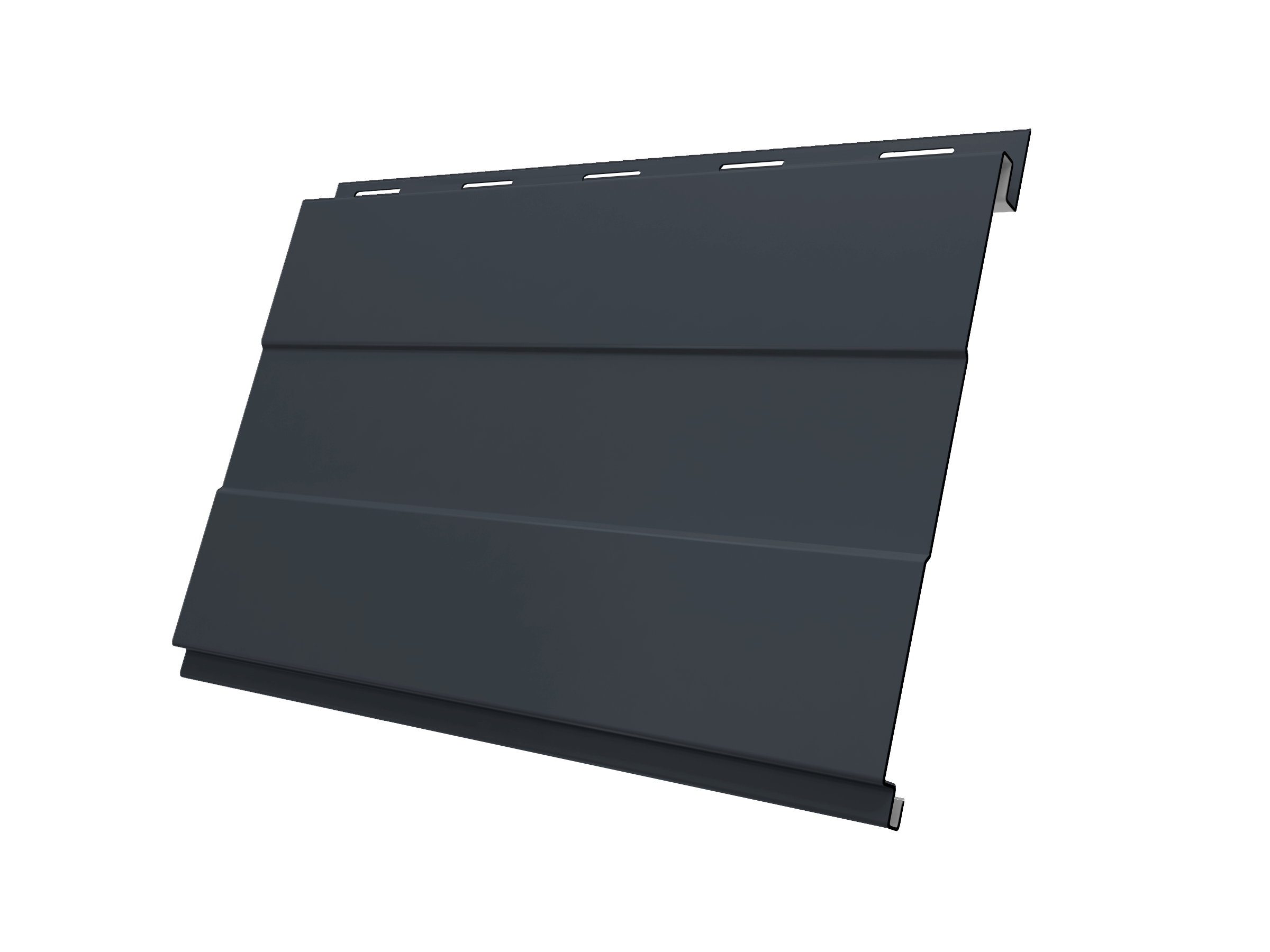 Софит Вертикаль 0,2 prof Grand Line 0,5 Satin RAL 7024 мокрый асфальт