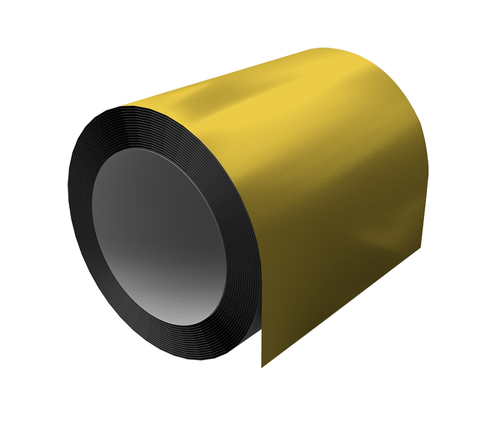 Отмотка Grand Line 0,45 PE с пленкой RAL 1018 цинково-желтый