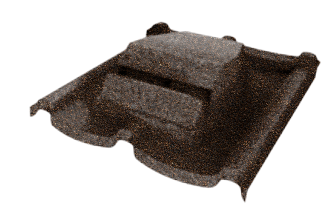 Вентилятор кровельный для композитной черепицы Metrotile RV75 Mistral айрон-барк