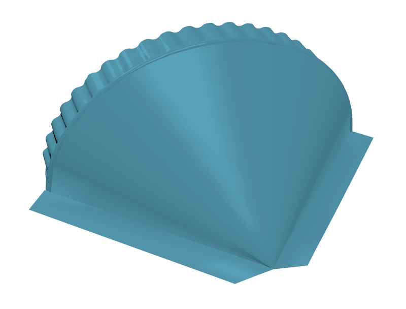 Заглушка конусная 0,45 Drap TX RAL 5024 пастельно-синий