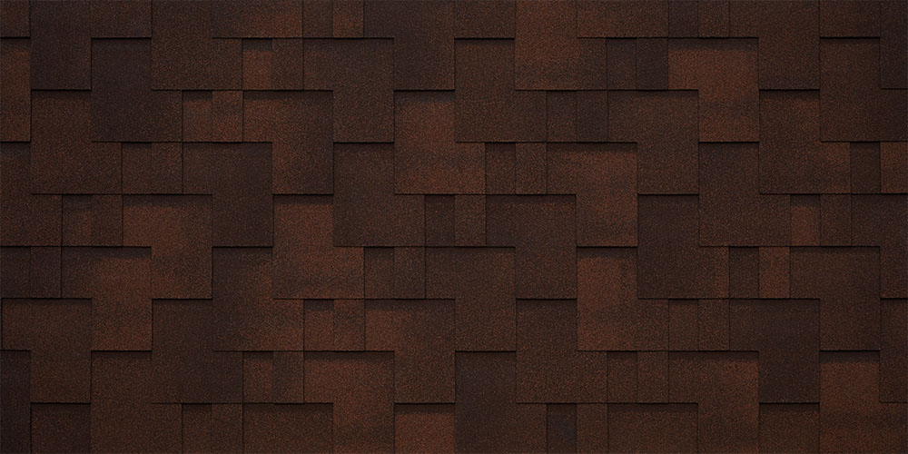Черепица гибкая Tegola Lazio marrone 230 (коричневый с отливом)