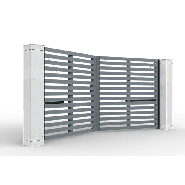 Автоматические распашные ворота Prestige 4 на 2 метра с приводом AM-3000KIT цвета RAL 7016M