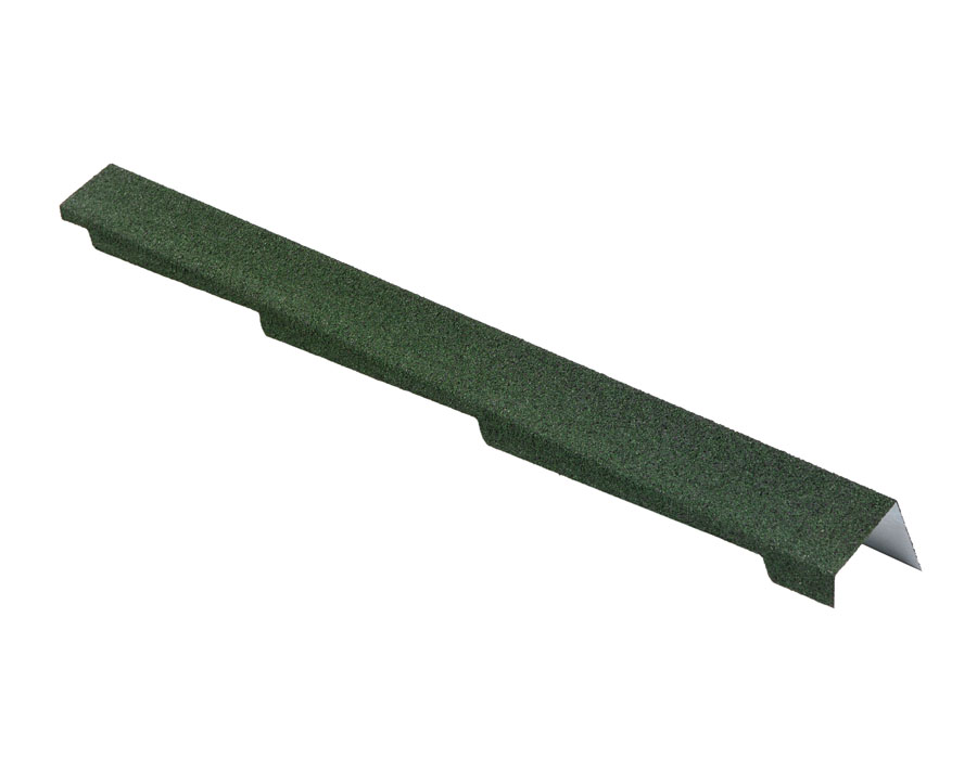 Планка торцевая правая для композитной черепицы Luxard абсент (1,25м)