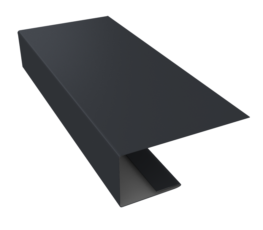 J-Профиль 18мм 0,5 Satin Matt TX RAL 7024 мокрый асфальт (2м)