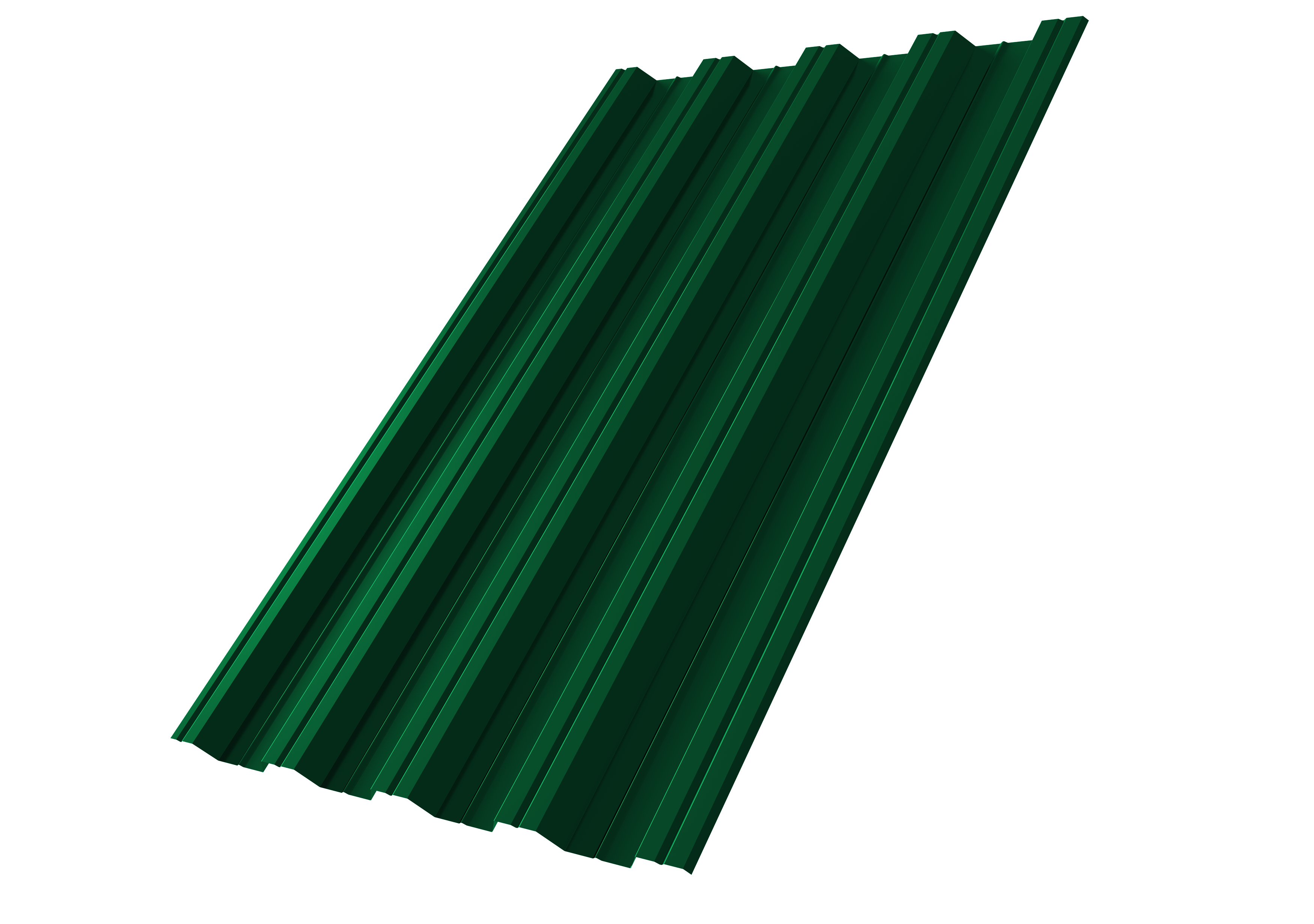 Профнастил НС44R Grand Line 0,5 Satin RAL 6005 зеленый мох