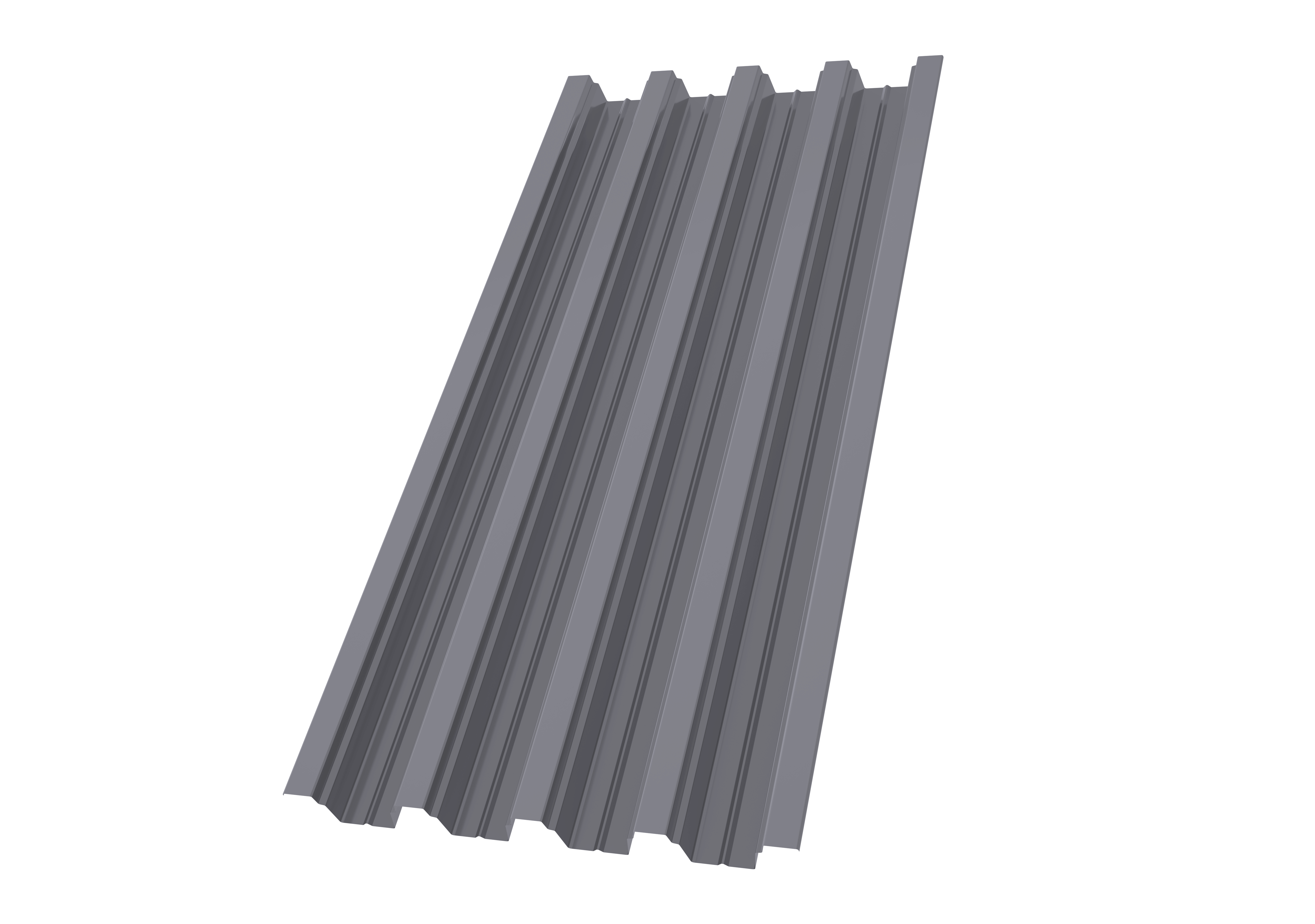 Профнастил Н75R Grand Line 0,7 PE RAL 7004 сигнальный серый