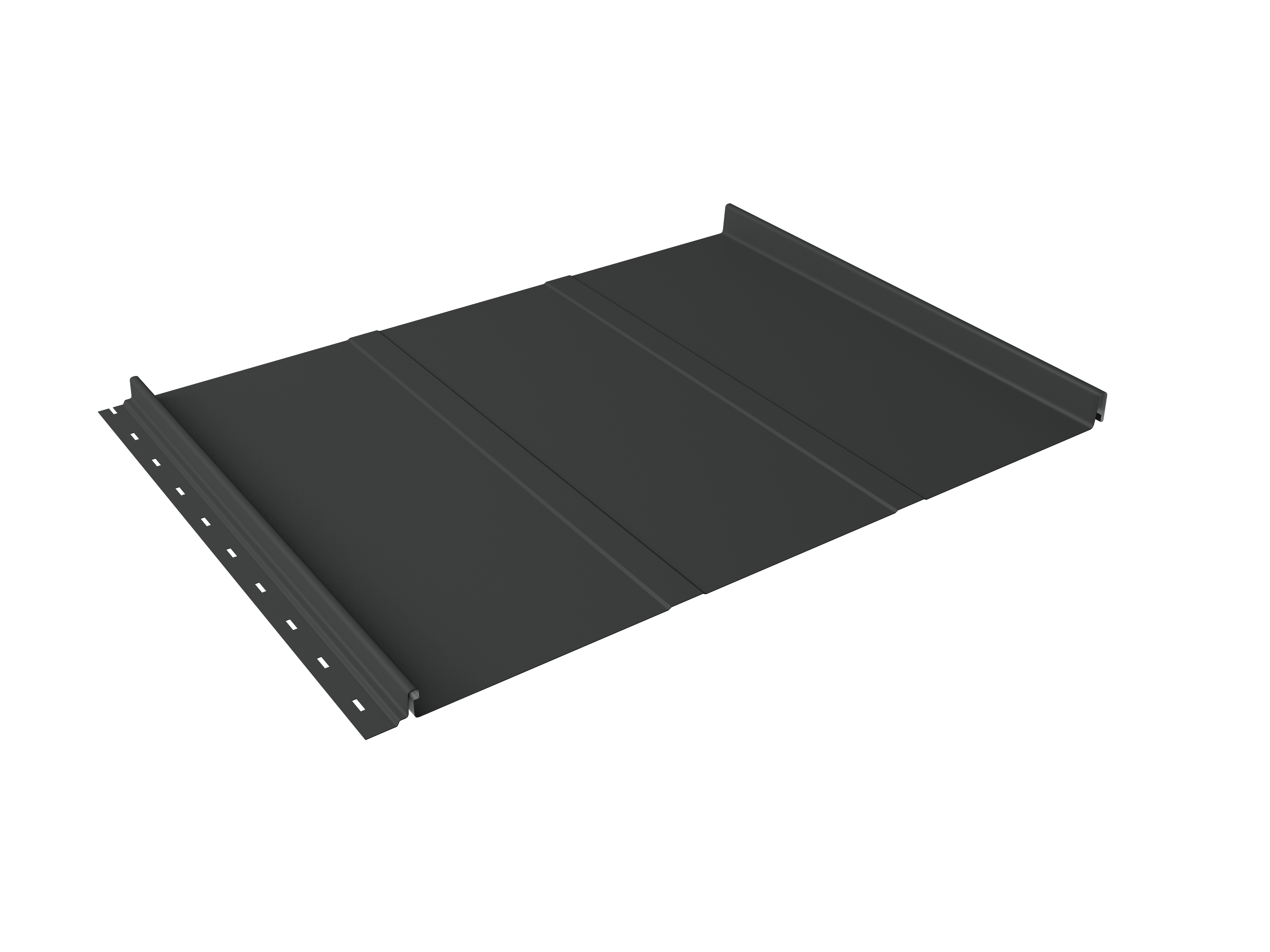 Кликфальц Line Grand Line 0,45 Drap TX с пленкой на замках RAL 7016 антрацитово-серый