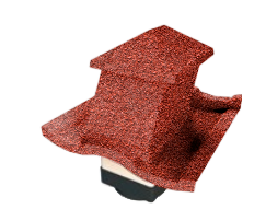 Вентилятор кровельный для композитной черепицы Metrotile HV15-15 MetroRoman красный