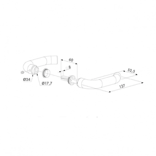 Ручка LOCINOX для дверей и калиток