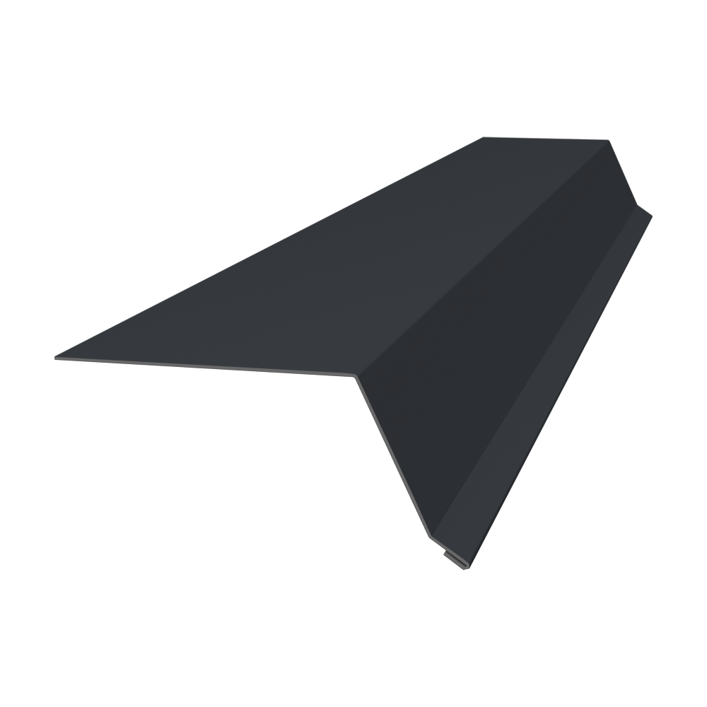 Планка капельник 100х55 0,45 PE с пленкой RAL 7024 мокрый асфальт (2м)