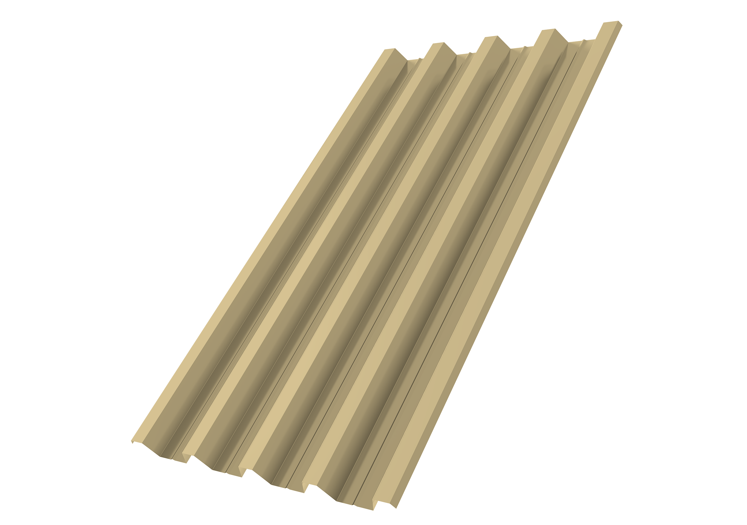 Профнастил Н60R v01 Grand Line 0,7 PE RAL 1014 слоновая кость