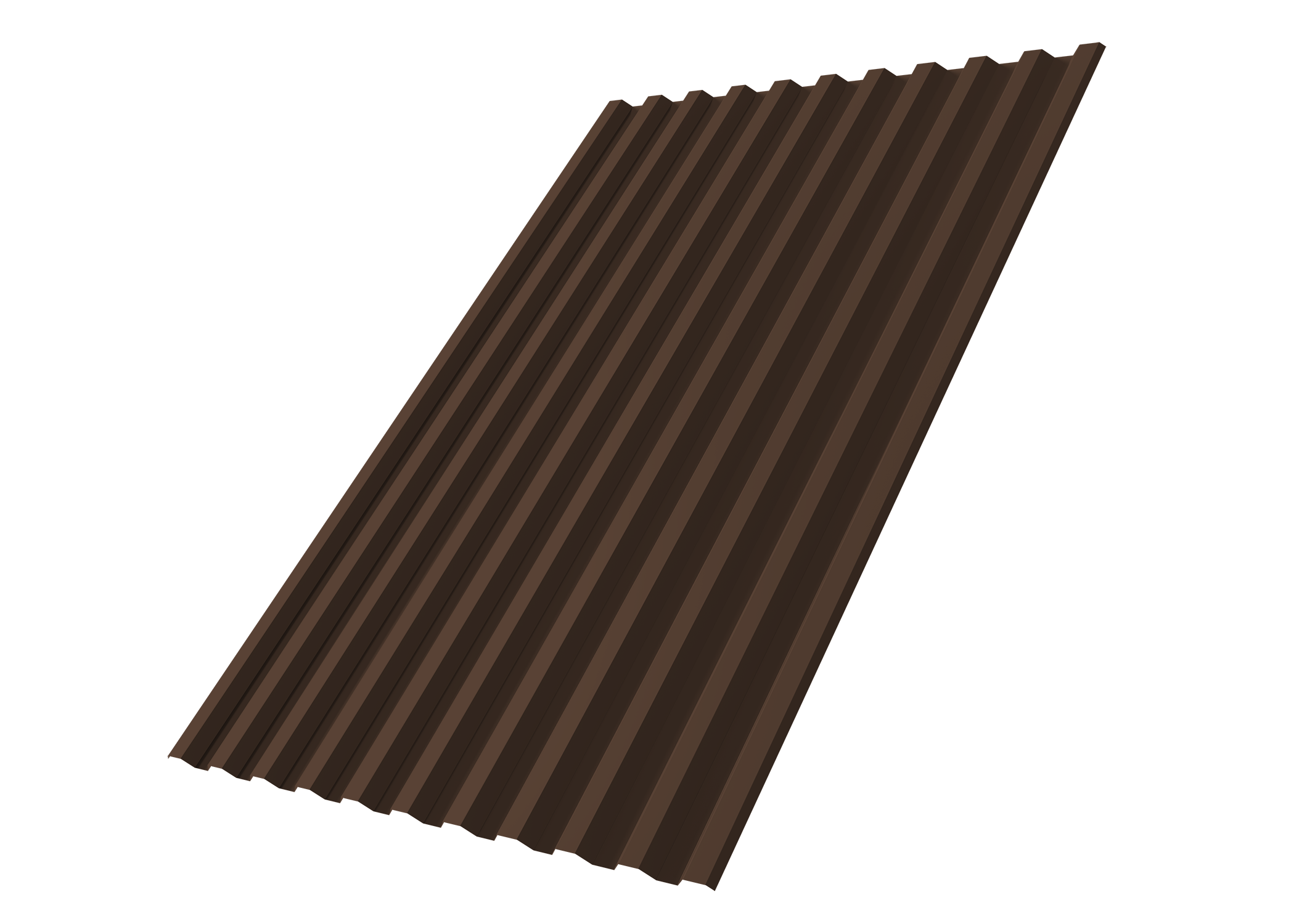 Профнастил С21R Grand Line 0,4 PE RAL 8017 шоколад