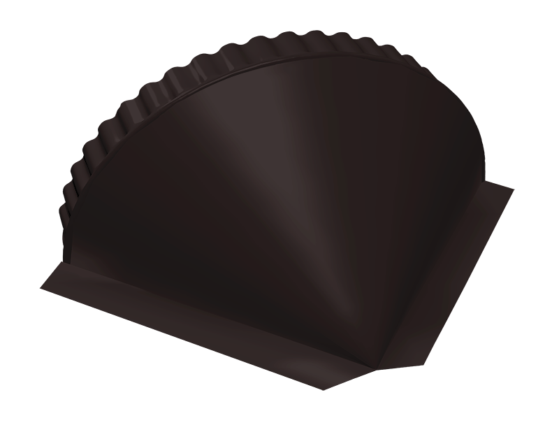 Заглушка конусная 0,5 PurLite Matt RAL 9005 черный