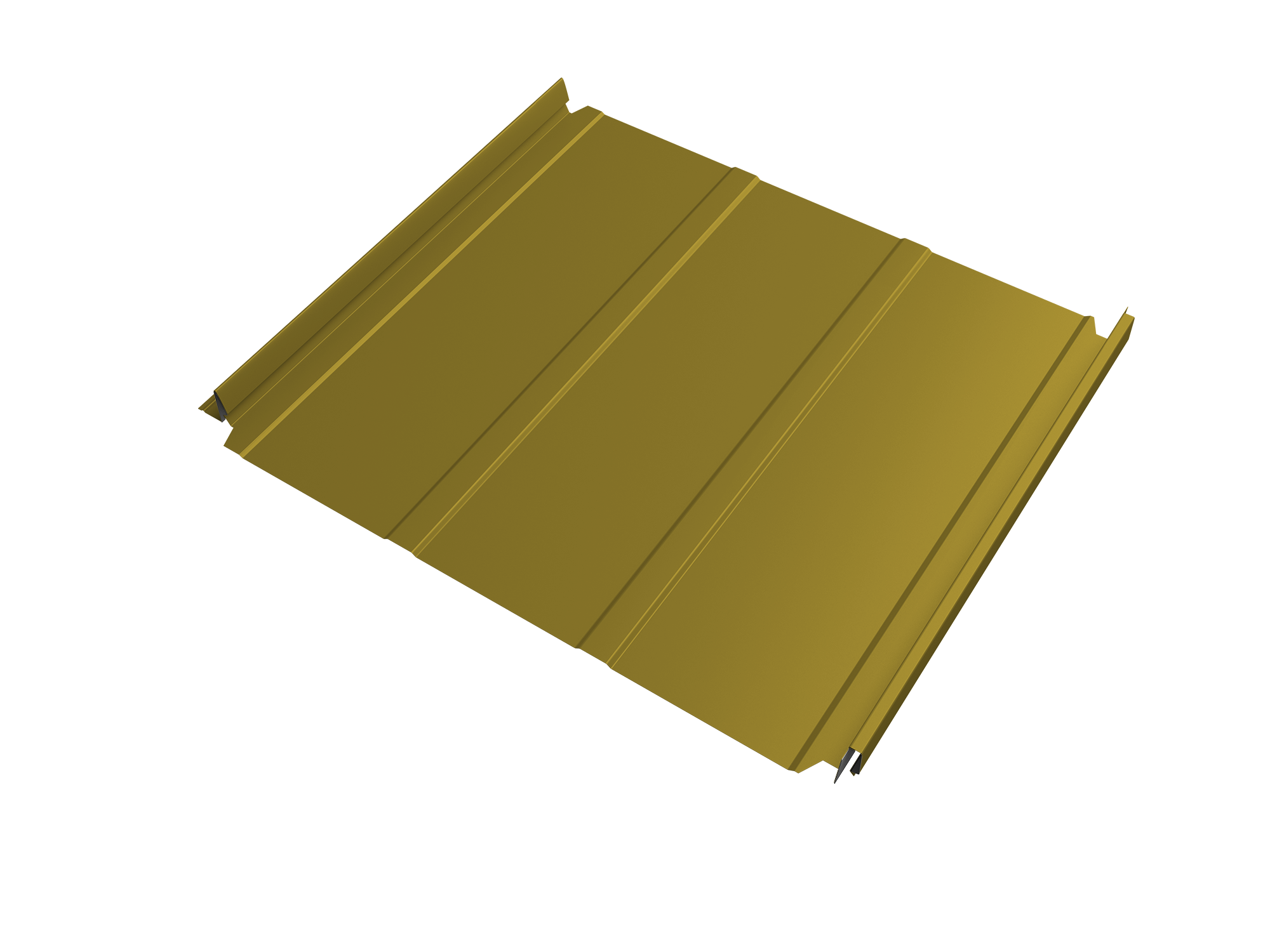 Кликфальц Double Pro Line Grand Line 0,45 PE с пленкой на замках RAL 1018 цинково-желтый