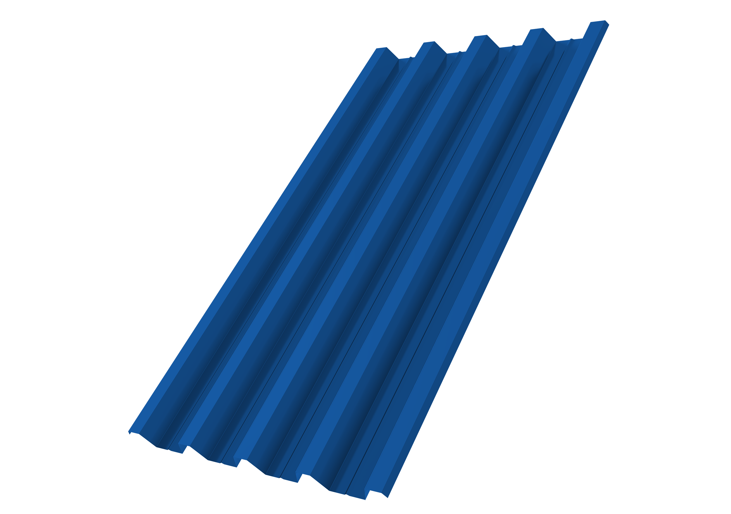 Профнастил Н60R v01 Grand Line 0,5 Satin RAL 5005 сигнальный синий