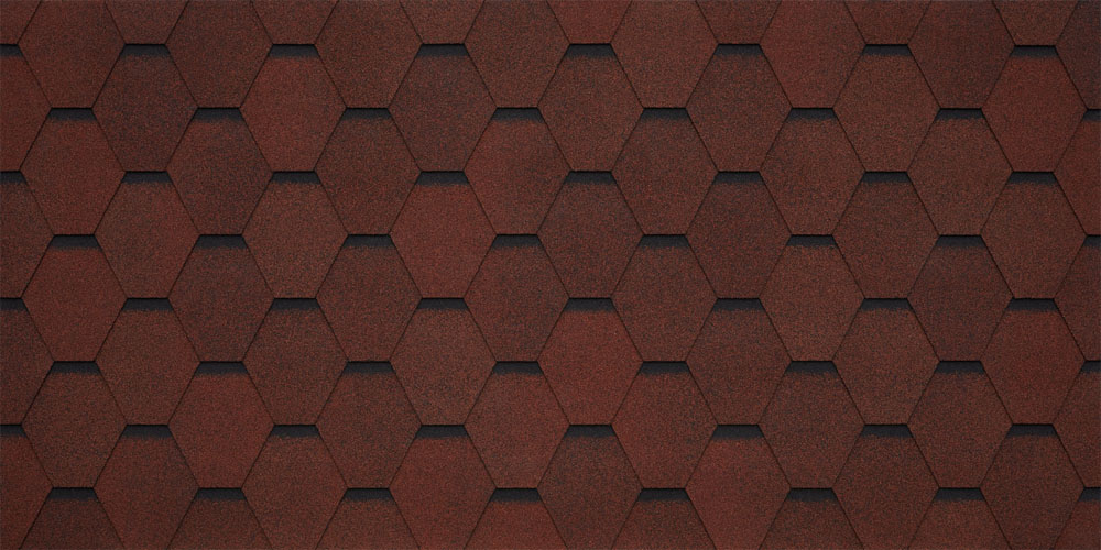 Черепица гибкая Tegola Garda rosso 409 (красный)