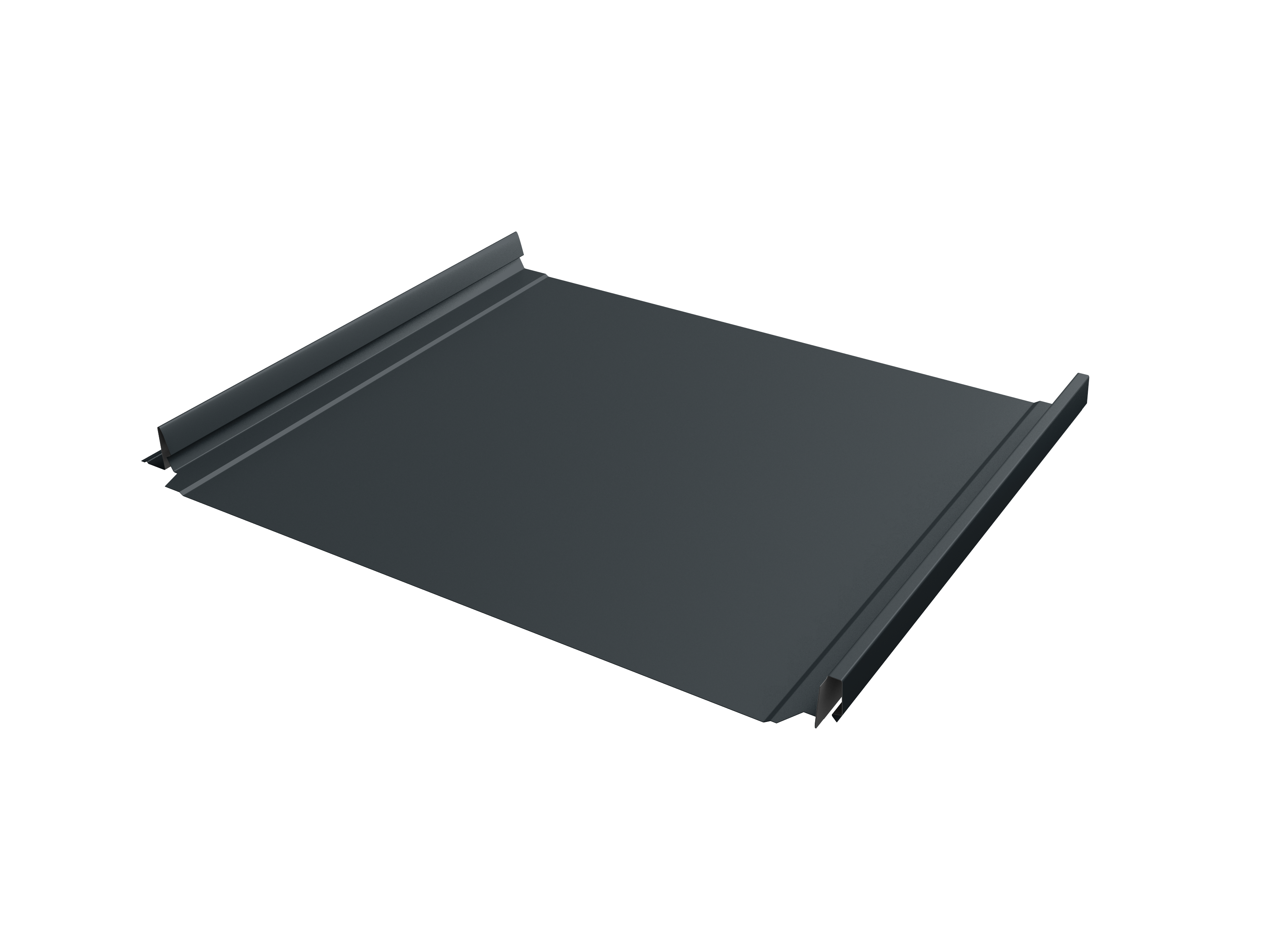 Кликфальц Pro Grand Line 0,5 Satin с пленкой на замках RAL 7016 антрацитово-серый