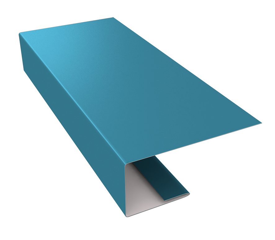 J-Профиль 18мм 0,45 Drap TX RAL 5024 пастельно-синий (2м)