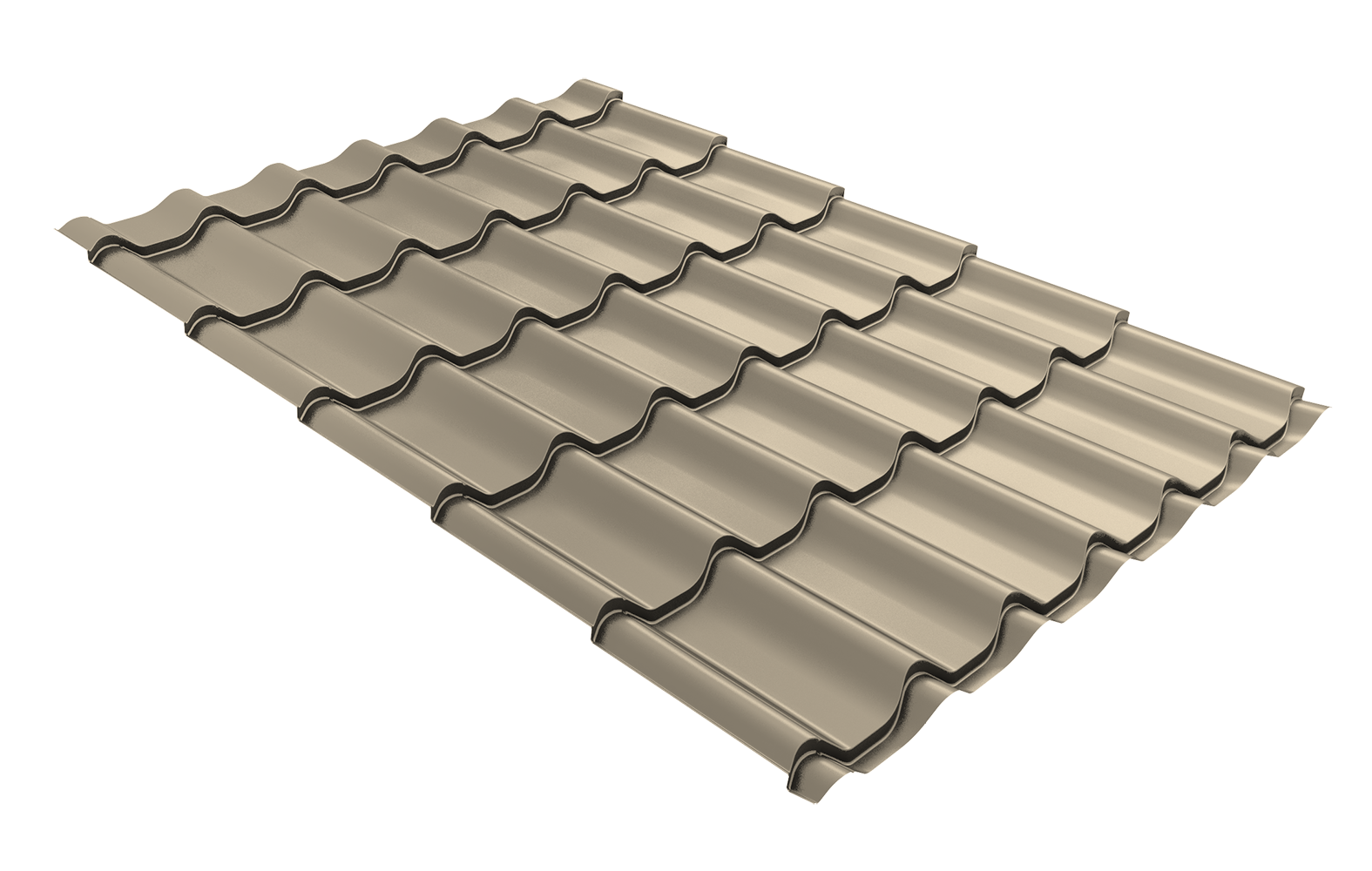 Профиль волновой "Модерн" ("Modern") 0,45 PE RAL 1015 светлая слоновая кость