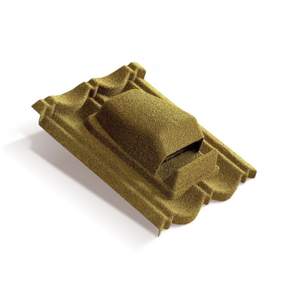 Вентилятор кровельный для композитной черепицы Metrotile RV75 MetroBond охра