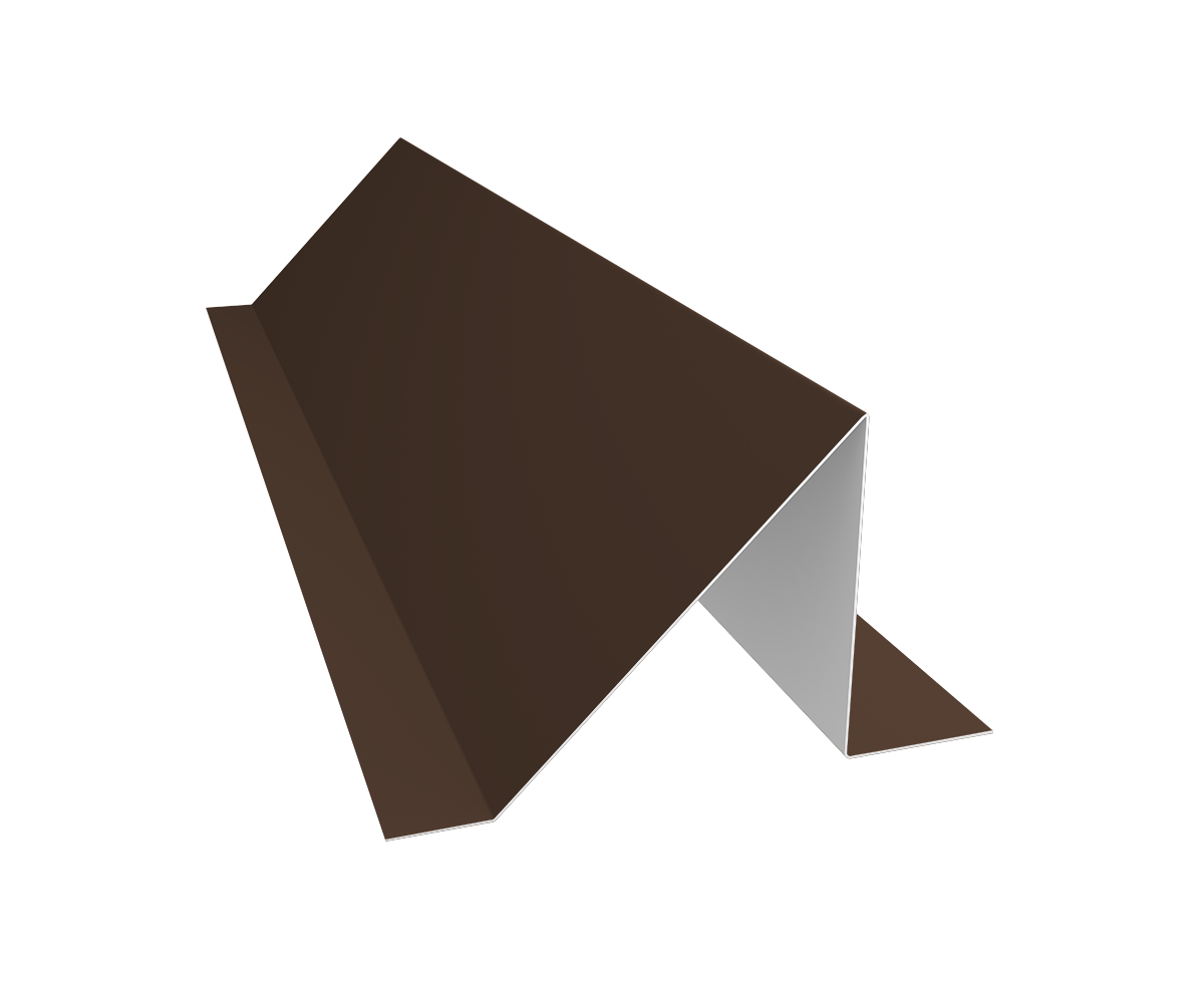 Планка снегозадержания малая 0,5 Satin Matt TX RAL 8017 шоколад (2м)