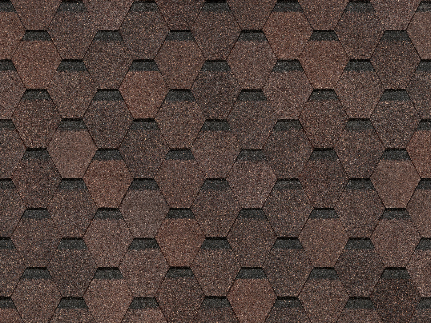 Черепица гибкая Docke Pie Original Шестигранник коричневый