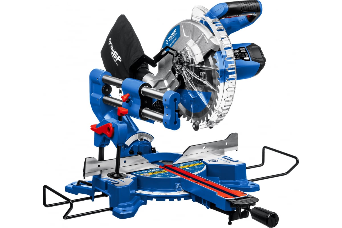 Пила торцовочная Зубр Профессионал с протяжкой, d 255х30мм, 2000Вт (ППТ-255-П)