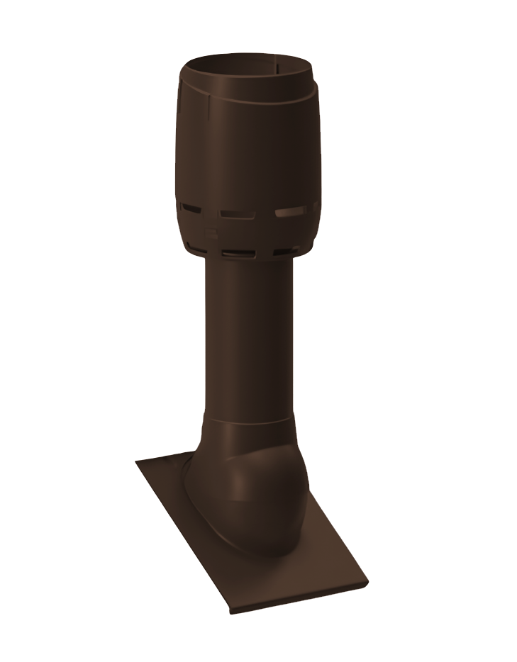 Дефлектор вытяжной вентиляции для плоской черепицы d125 Тегалит коричневый