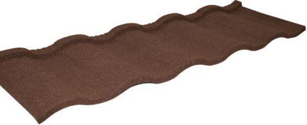 Лист композитной черепицы Grand Line Roman шоколад