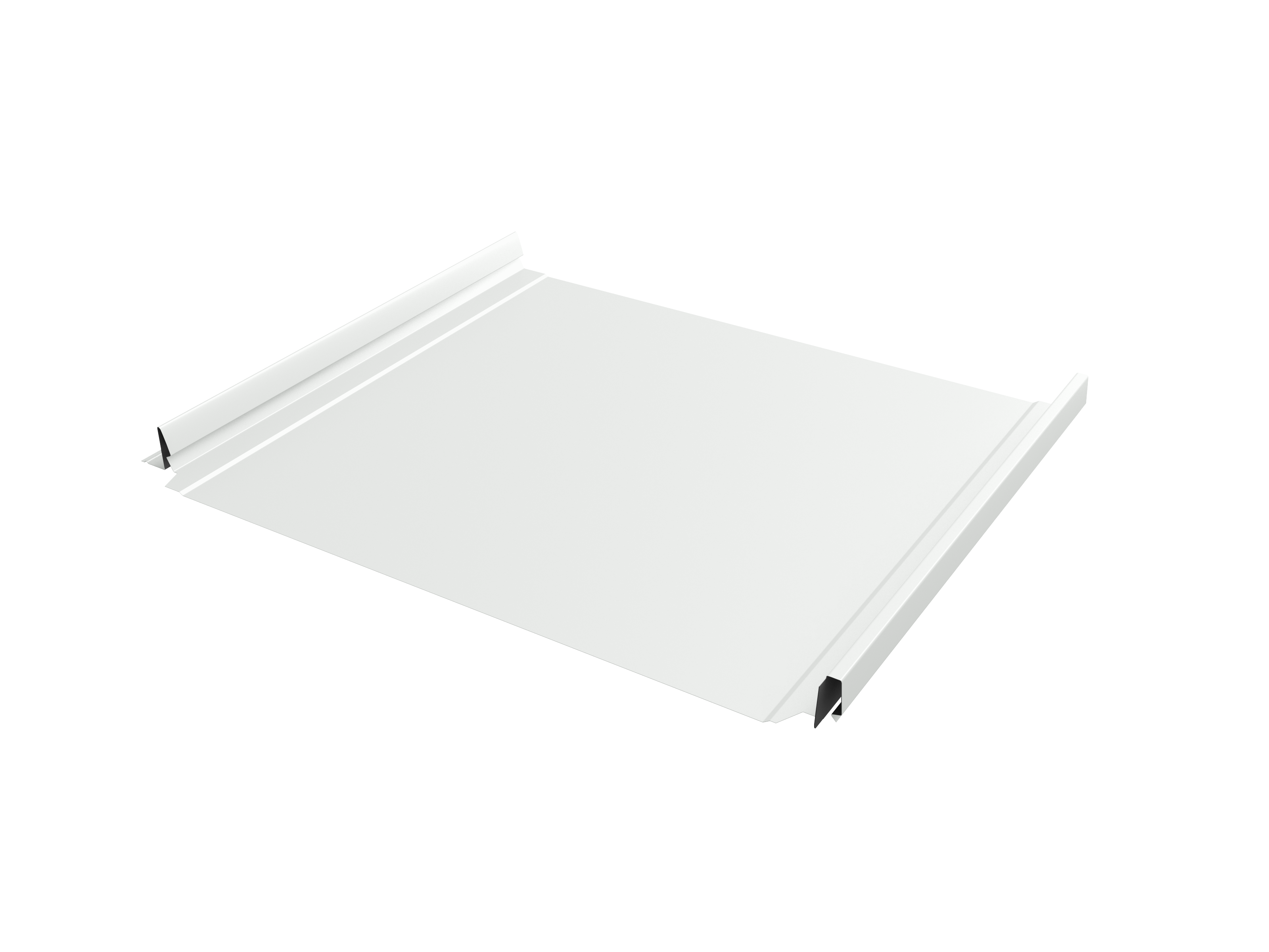 Кликфальц Pro Grand Line 0,5 PE с пленкой на замках RAL 9003 сигнальный белый