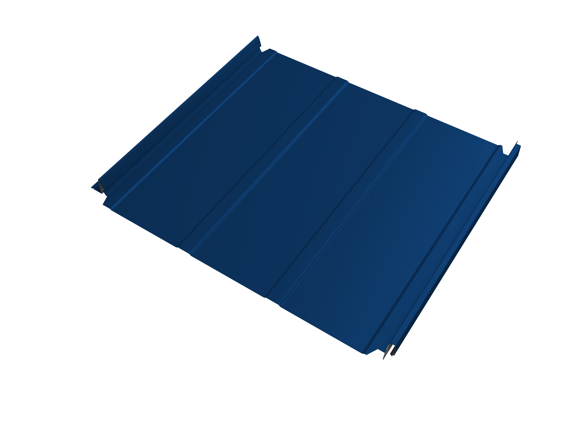 Кликфальц Double Pro Line Grand Line 0,5 Satin с пленкой на замках RAL 5005 сигнальный синий