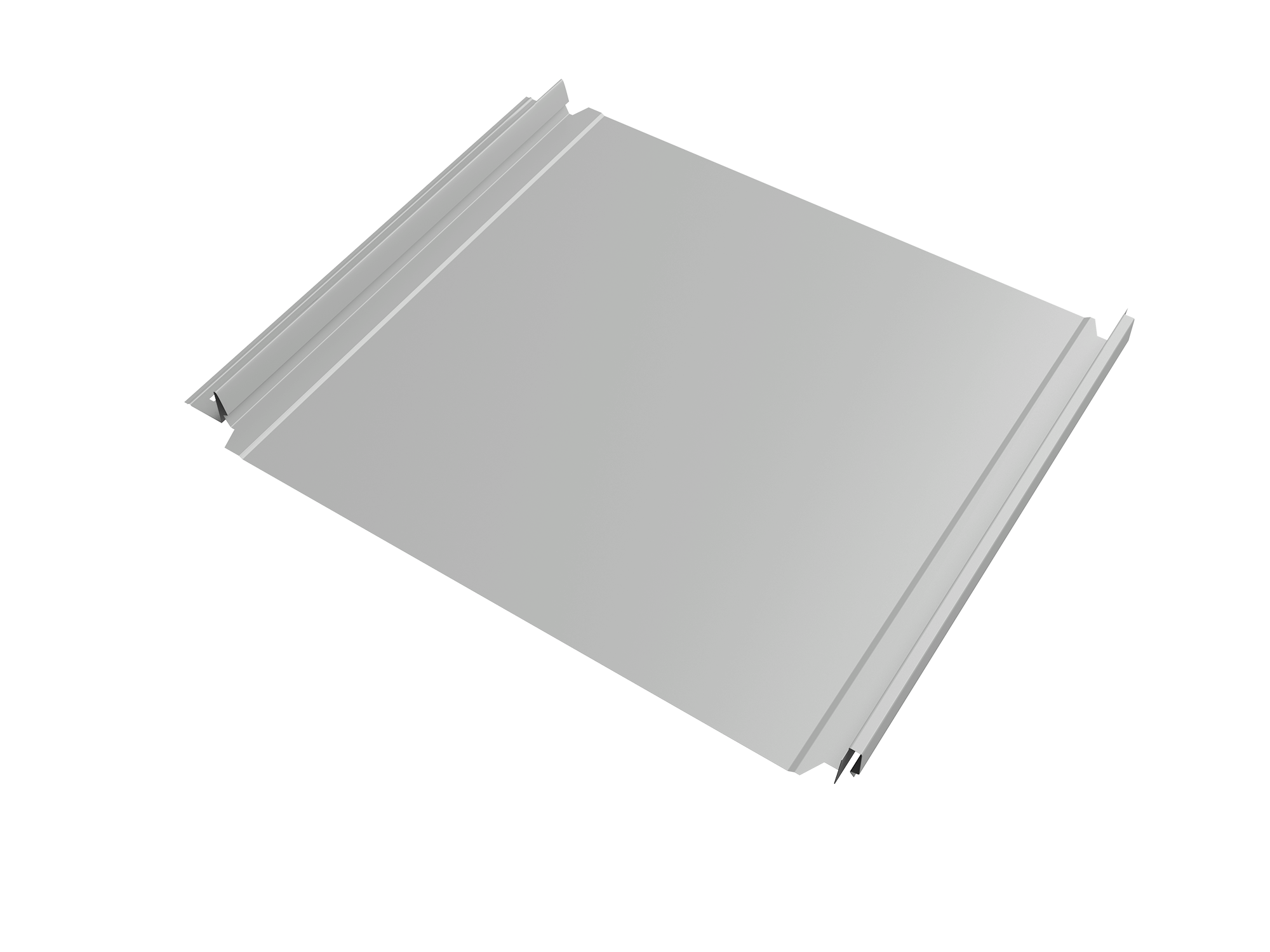 Кликфальц Double Pro Grand Line 0,45 Drap TX с пленкой на замках RAL 7047 телегрей 4