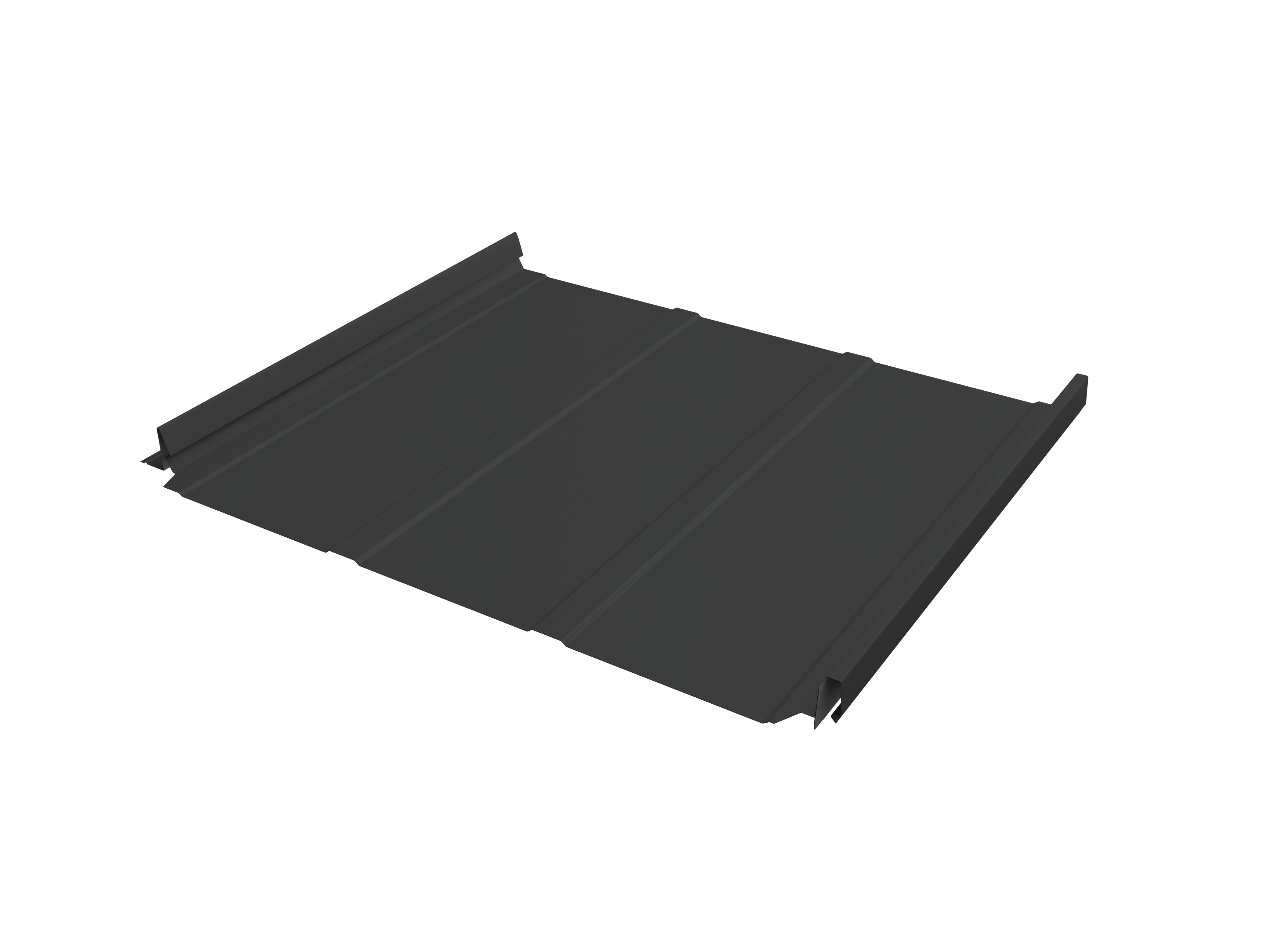 Кликфальц Pro Line Grand Line 0,5 Rooftop Бархат с пленкой на замках RAL 7016 антрацитово-серый