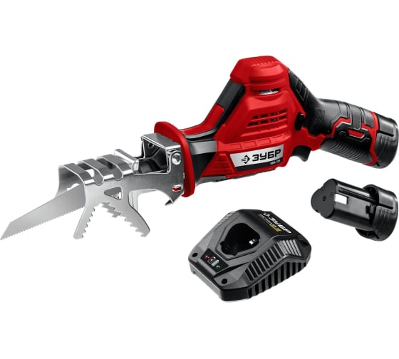 Пила сабельная Зубр Мастер 12В, 2x2Ач, в коробке (СПЛ-125-22)