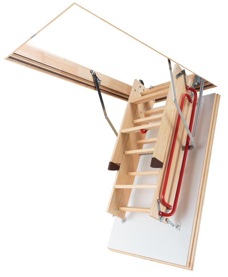 Лестница чердачная складная FAKRO LWL Extra 60х120/280 (деревянная с повышенной теплоизоляцией)