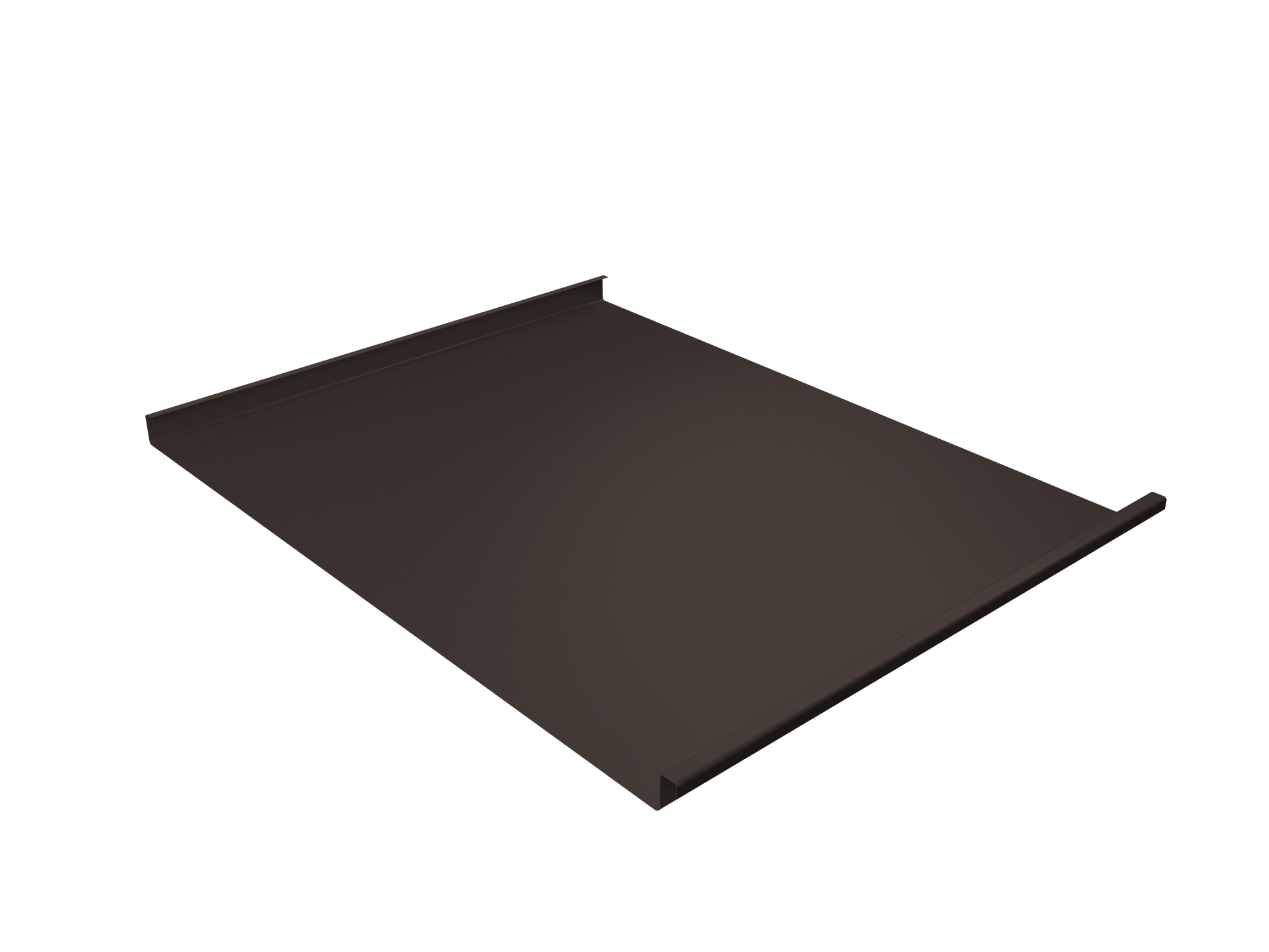 Фальц двойной стоячий Grand Line 0,5 Atlas X с пленкой на замках RR 32 темно-коричневый