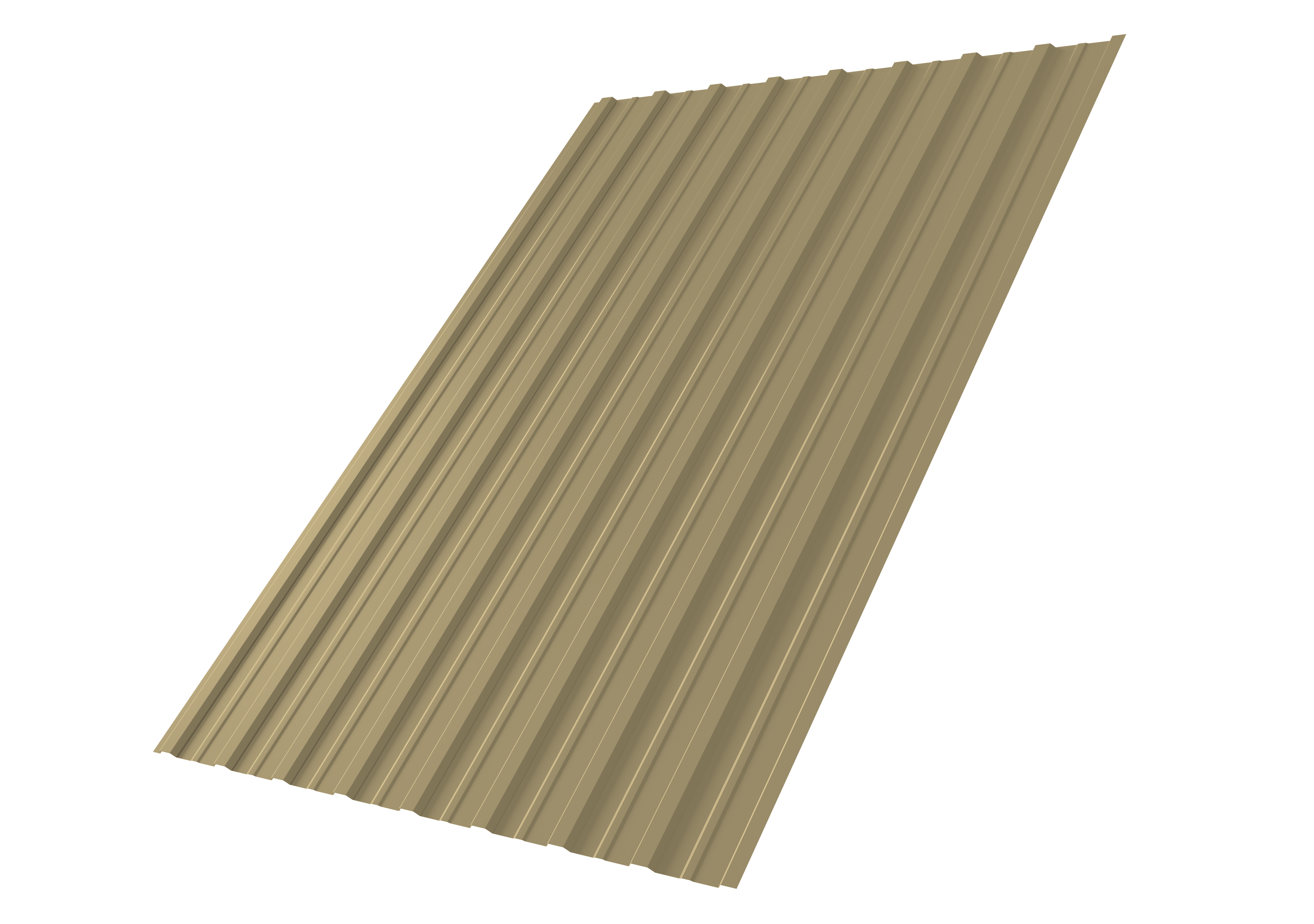 Профнастил С10A Grand Line 0,45 PE RAL 1014 слоновая кость