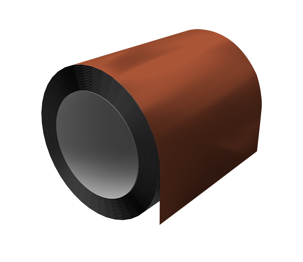 Отмотка Grand Line 0,5 Satin с пленкой RAL 8004 терракота