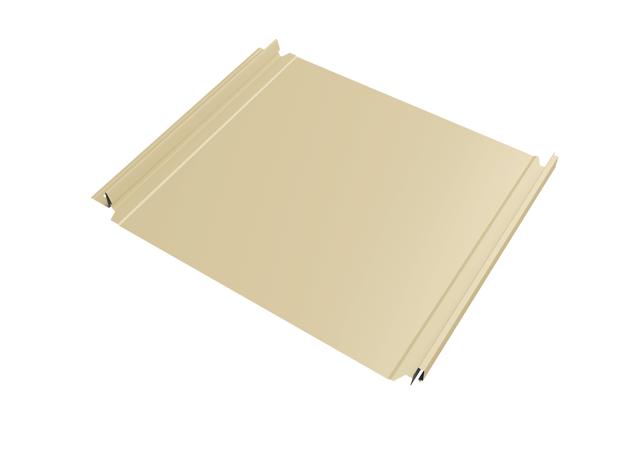 Кликфальц Double Pro Grand Line 0,45 Drap TX с пленкой на замках RAL 1015 светлая слоновая кость