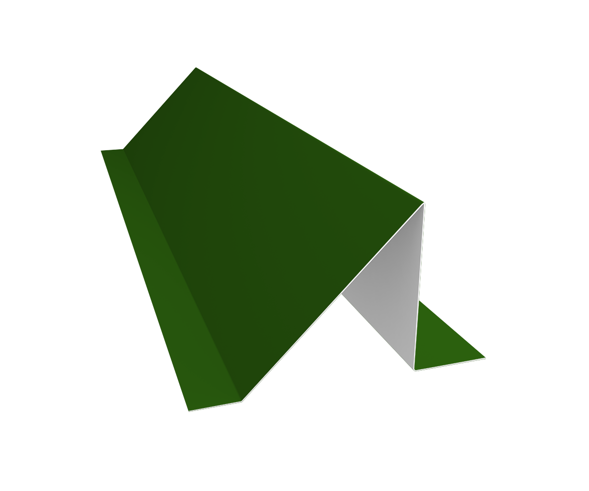 Планка снегозадержания малая 0,45 PE с пленкой RAL 6002 лиственно-зеленый (3м)